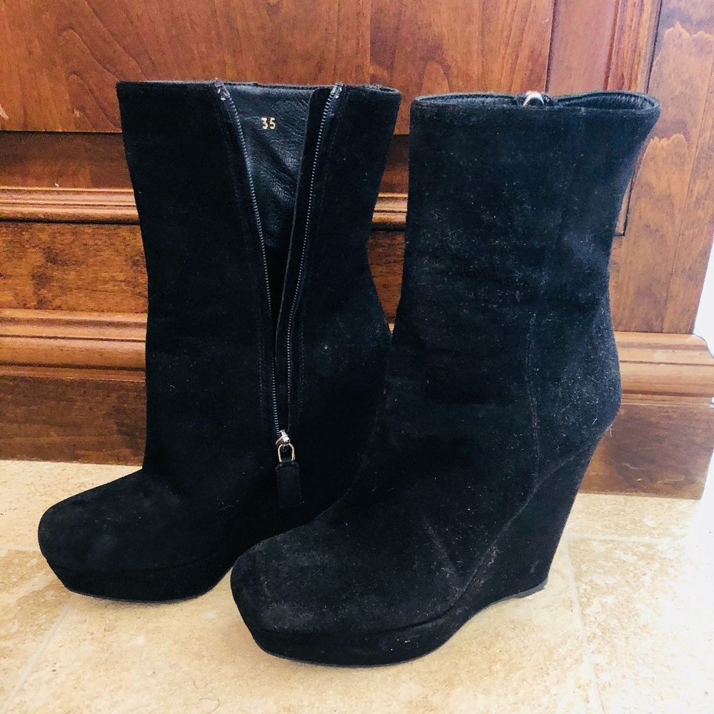 Prada Wedge Boots